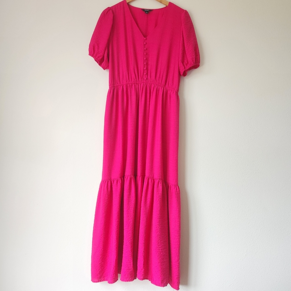 Vibrant Pink Maxi Dress